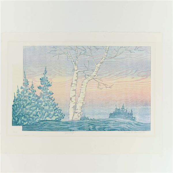 Nicole Doré‑Brunet — ‘June Lake’, 1993 (colour woodcut), 2/19