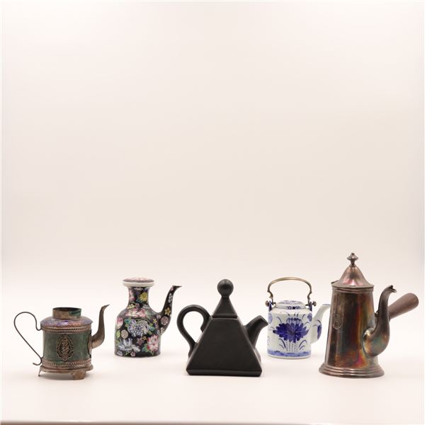 Collection of Five Decorative Teapots & Coffee Pots