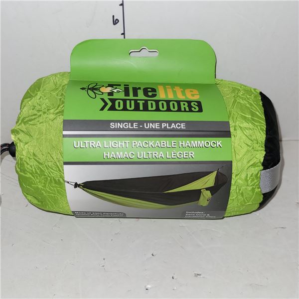 New Fire Lite Outdoors Single Ultra Light Packable Hammock