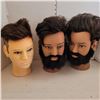 Image 1 : Lot of 3 Mannequin Heads - Hallowe'en, Photo Props or Target Practice!