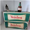 Image 1 : Lot of 4 Vintage Beer Cases with Bottles - Heidelber & Beer