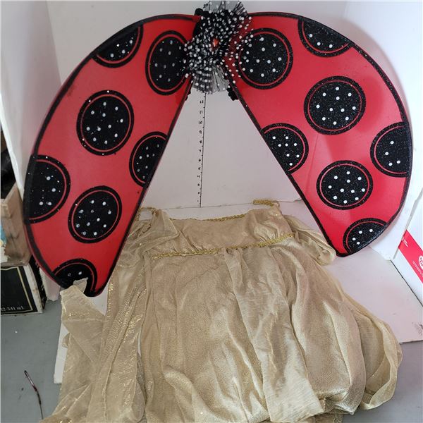 Lady Bug Hallowe'en Costume & Golden Goddess Costume (Large/XL)