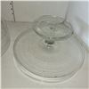 Image 5 : Beautiful Glass Cake Stand with Lid (not anchor hocking)