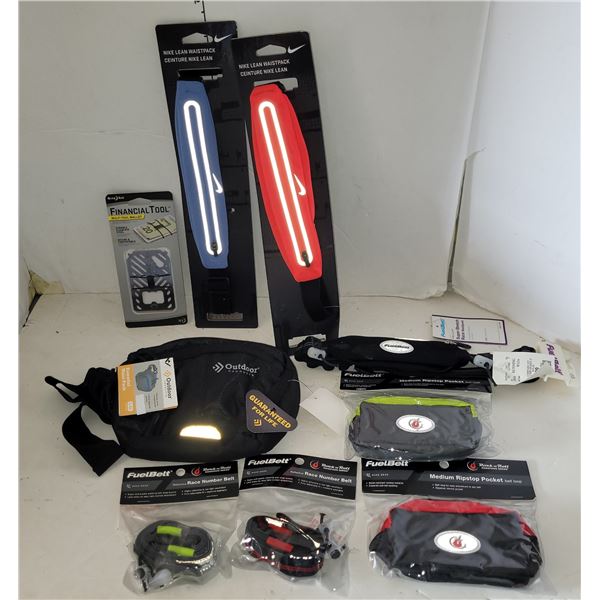 Lot of New Running Atahletic Accessory Bags Etc