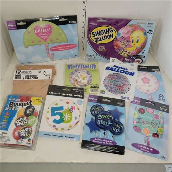 Lot of 10 Holiday Balloons Decorations - On Choice