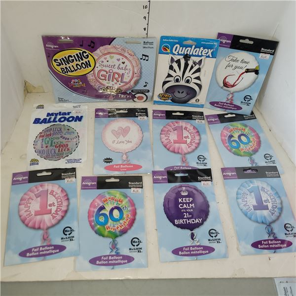Lot of 10 Holiday Balloons Decorations - On Choice