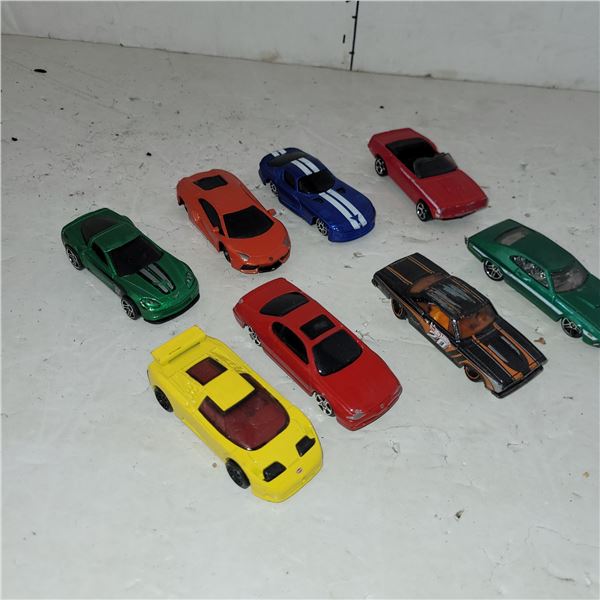 8 1/64 Die Cast Sports Cars - Hot Wheels, Maistro, Matchbox