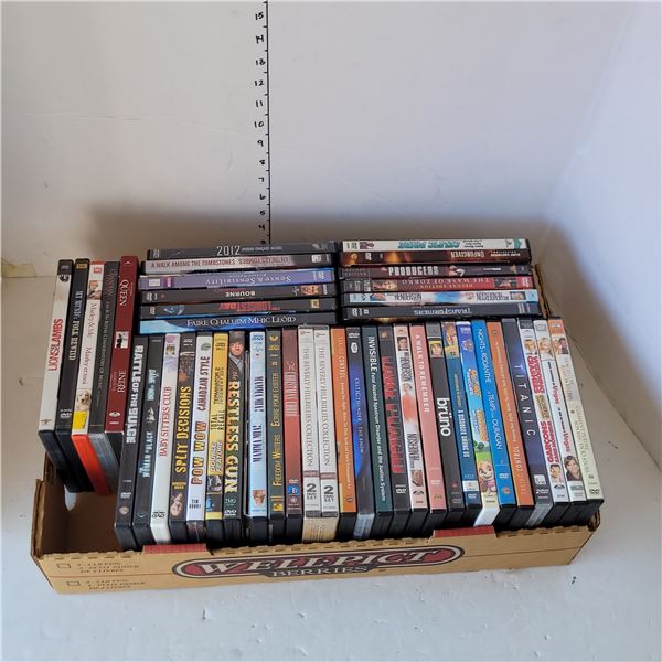 Fruit Flat of Various DVD's - On Choice