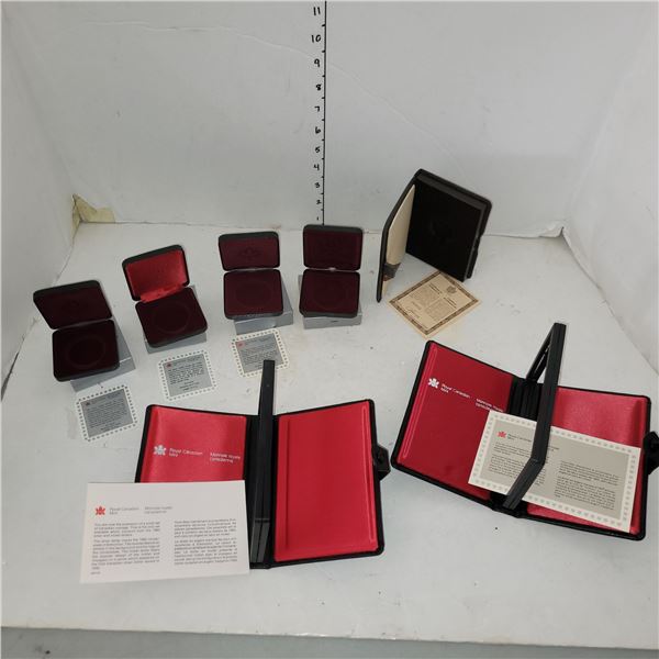 Lot of 7 Empty Royal Canadian Mint Coin Cases