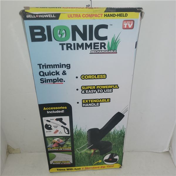 NIB Bell Howell Bionic Lawn Trimmer
