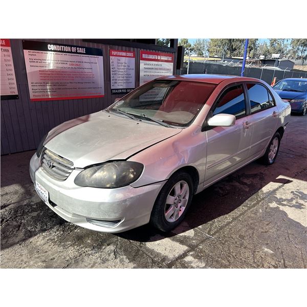 2003 TOYOTA COROLLA
