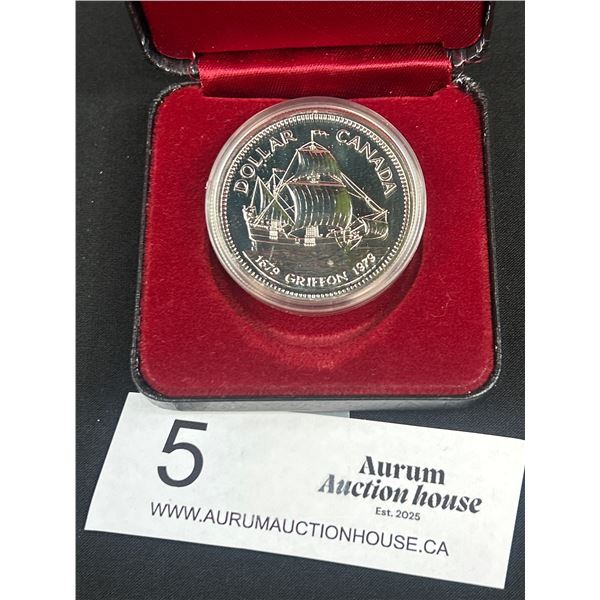 1979 Canadian Silver Dollar in Case