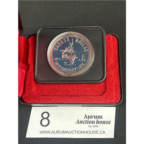 1975 Canadian Silver Dollar in Case