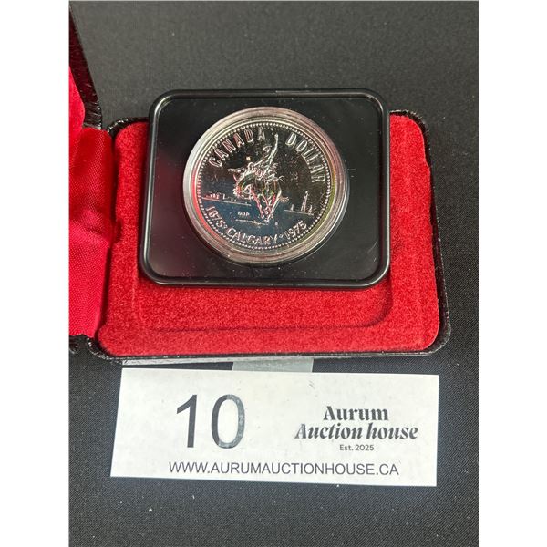 1975 Canadian Silver Dollar in Case