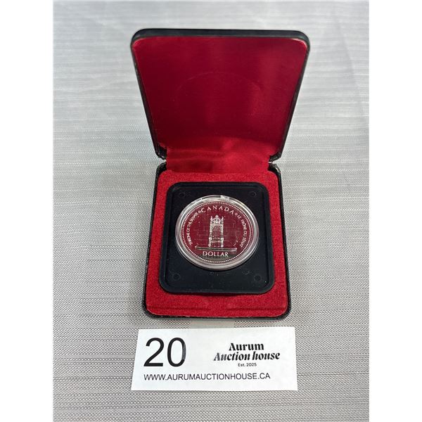 1977 Canadian Silver Dollar in Case
