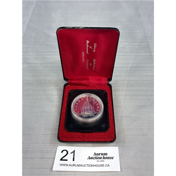 1976 Canadian Silver Dollar in Case