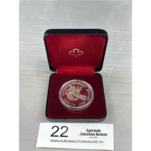 1983 Canadian Silver Dollar in Case
