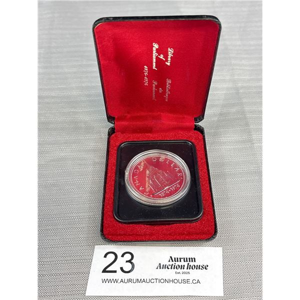1976 Canadian Silver Dollar in Case