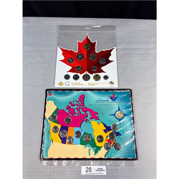 Canada 125 Year Quarter Set + 2017 My Canada Coin Set