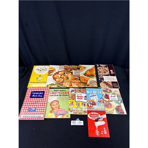 A Large Lot of Vintage Cook Books + Pamphlets