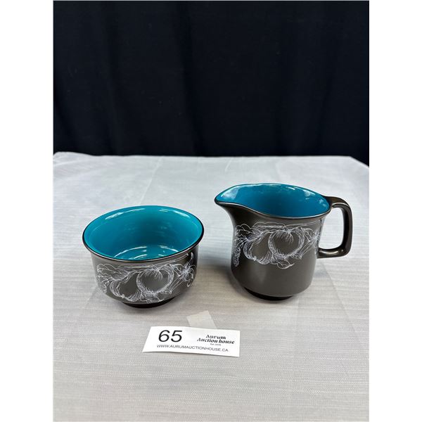 M.C.M. Crown Devon Harlequin 1960s + Sugar