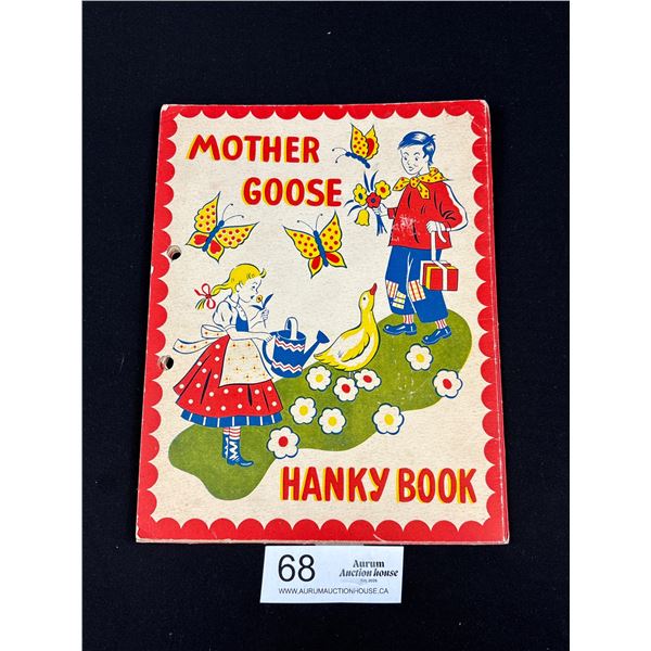 1930s-40s Fold Out Mother Goose (Hanky Book) in Good Condition