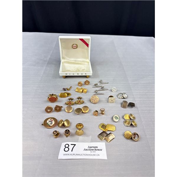 Hickok Case Full of Cuff Links