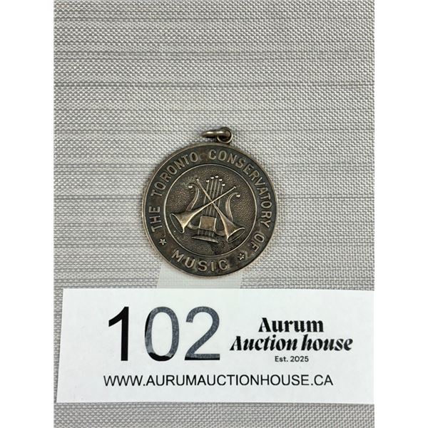 1946 Toronto Conservatory of Music Medal - Birks Sterling