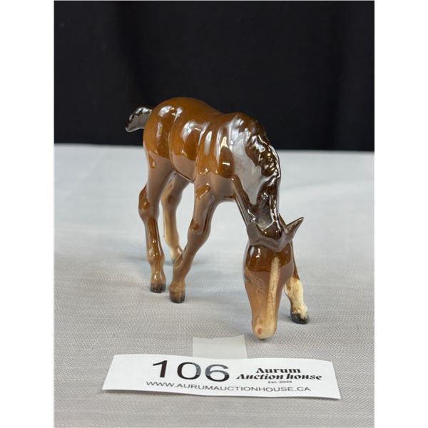 Vintage 3.5" Tall Porcelain Beswick Horse