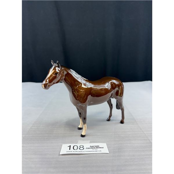 Vintage 5.5" Tall Porcelain Beswick Horse