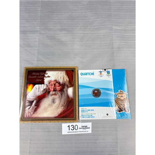 2004 Canadian Coin Set + Vancouver Olympics 25 Cent Coin Still Sealed in Packages