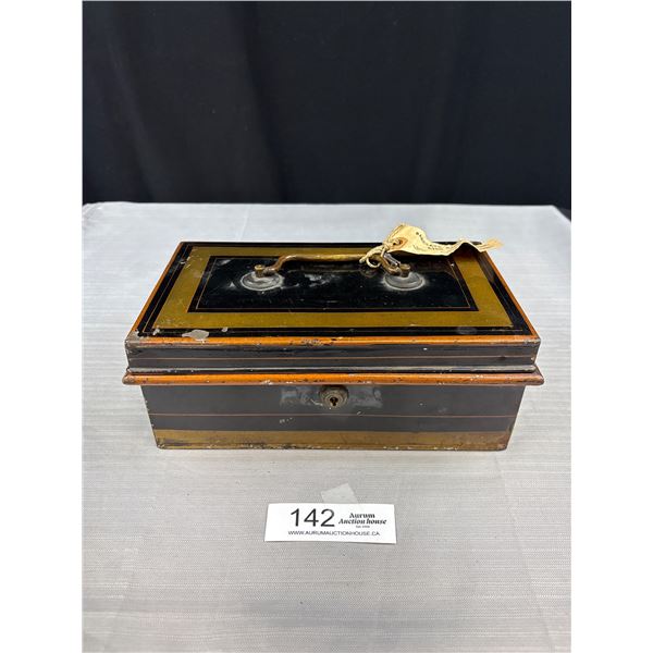 Antique Safe Money Box with Key