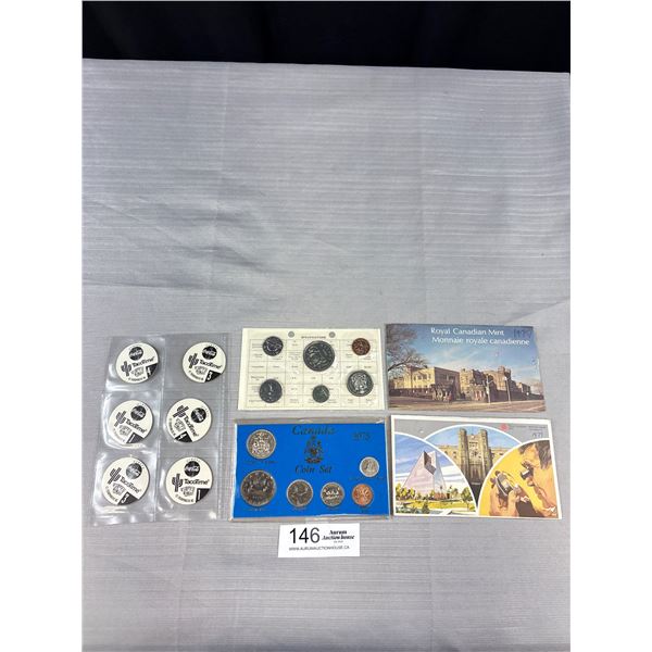 Nice Collectable Lot of Canadian Year Set Coins and Coca-Cola Tokens