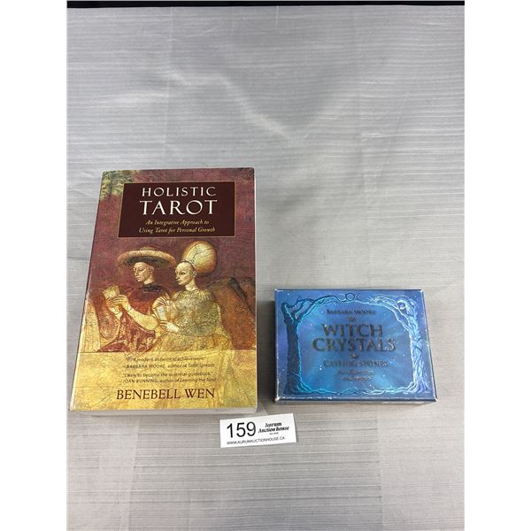 Hollistic Tarot Book + Witch Crystals Casting Stones in Original Box