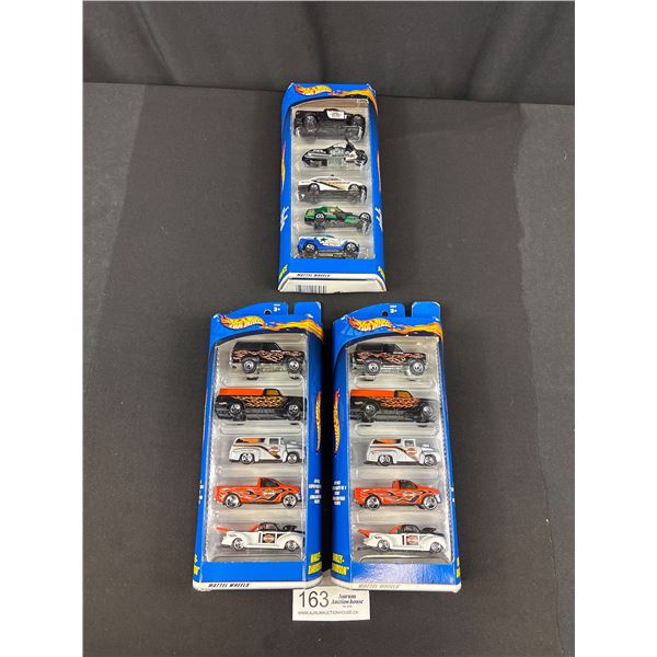 3 Packages of Hot Wheels Unopened, 5 per Package