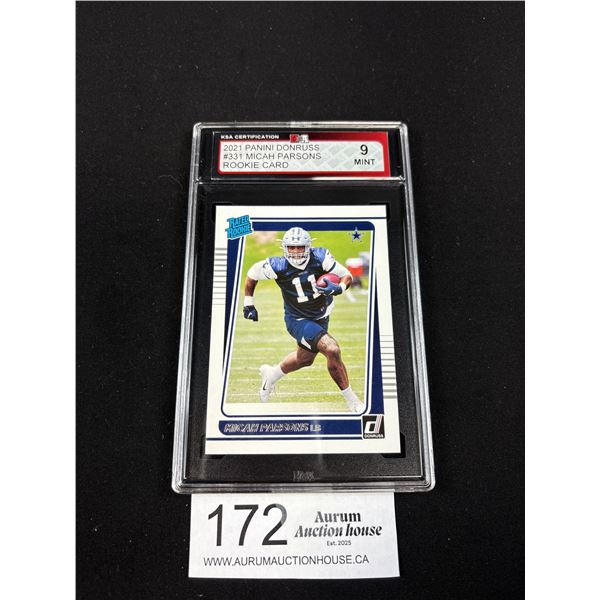 Graded 9 2021 Micah Parsons Football Trading Card