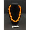 Image 1 : Vintage Amber Turqouise Bead Necklace C.1990s Very Nice Quality