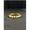 Image 4 : Vintage Classy Quality Gold Enamel Rhinestone Bangle