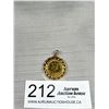 Image 1 : Vintage Gold Coin Pendant Marked 1952-1977