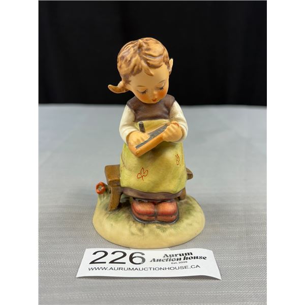 Vintage "Busy Student" Hummel Figure 4.25" Tall Made in Germany Girl