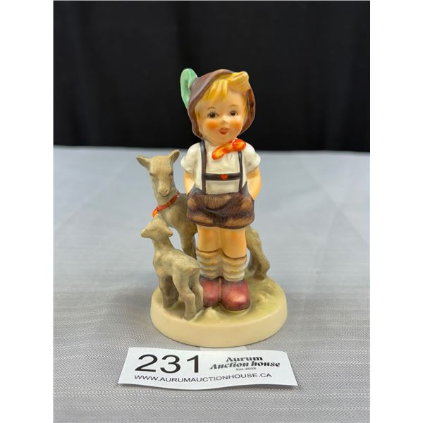 Vintage "Little Goat Herde" Hummel Figurine, Approx 5.5" Tall Made in Germany