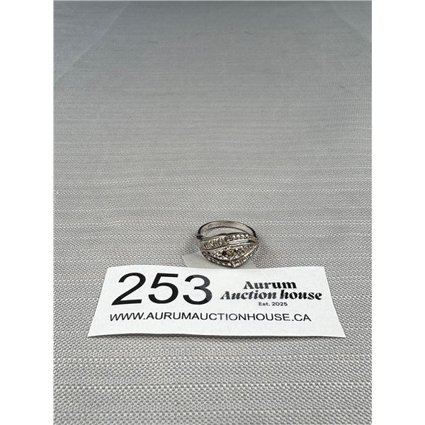 A Sterling + Marcasite Ring Marked "Germany"