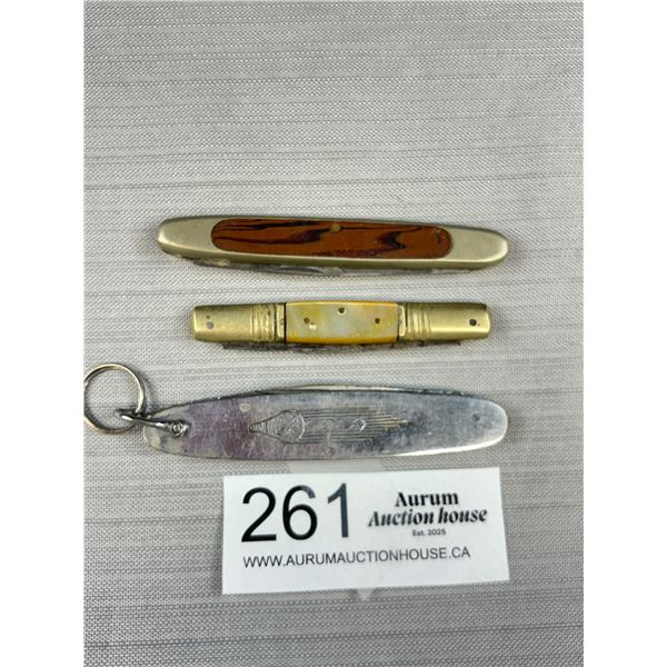3 Vintage Pocket Knives
