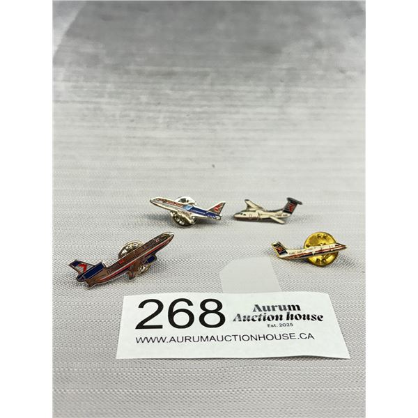 4 Very Collectible Air Line Pins (Timeair etc)