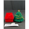 Image 3 : 2 Unusual (Jewelry) Ring Boxes Xmas Tree + House