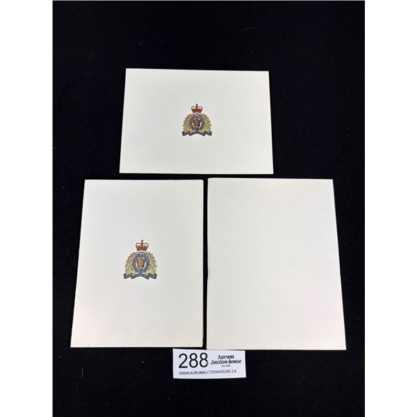 2 Unused 1960s-70s R.C.M.P. Xmas Cards (Ottawa H.Q.)