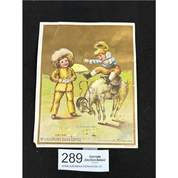 1891 McLaughlins Coffee Trade (Advertising) Card