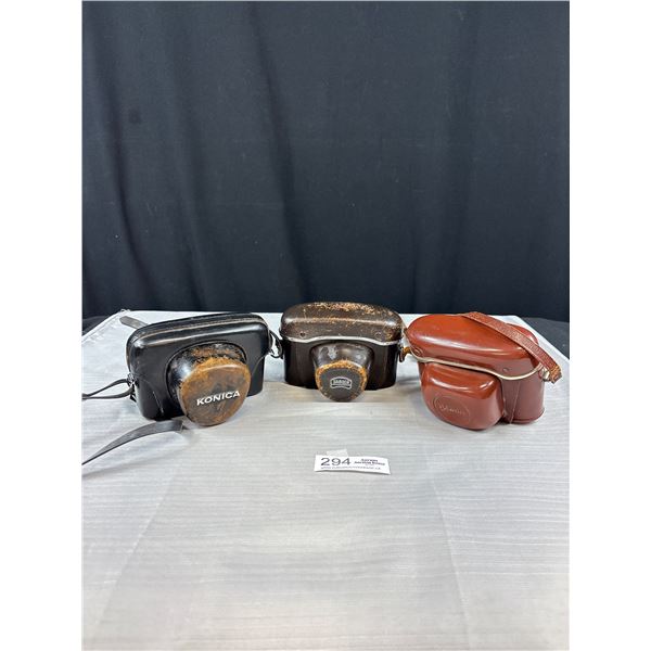 Nice Lot of 3 Collectable Cameras, Konica etc.