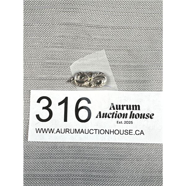 Rare! Genuine Mikimoto Silver Clasp. Antique Signed!