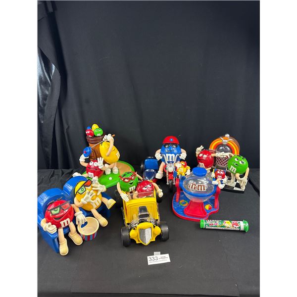 Large lot of M&M Dispensers